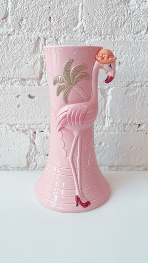 Vintage Flamingo Vase