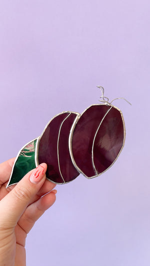 Vintage Stained Glass Fruit