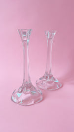 Vintage Crystal Candle Holders