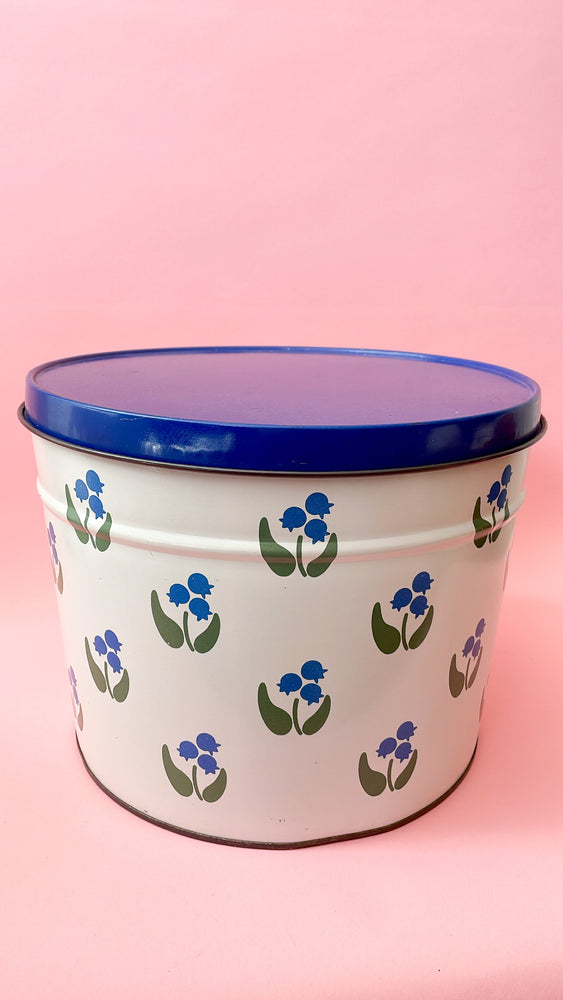 Vintage XL Nina Blueberry Tin with Lid