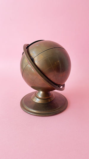 Vintage 1960's Brass Globe Cigarette/Joint Holder