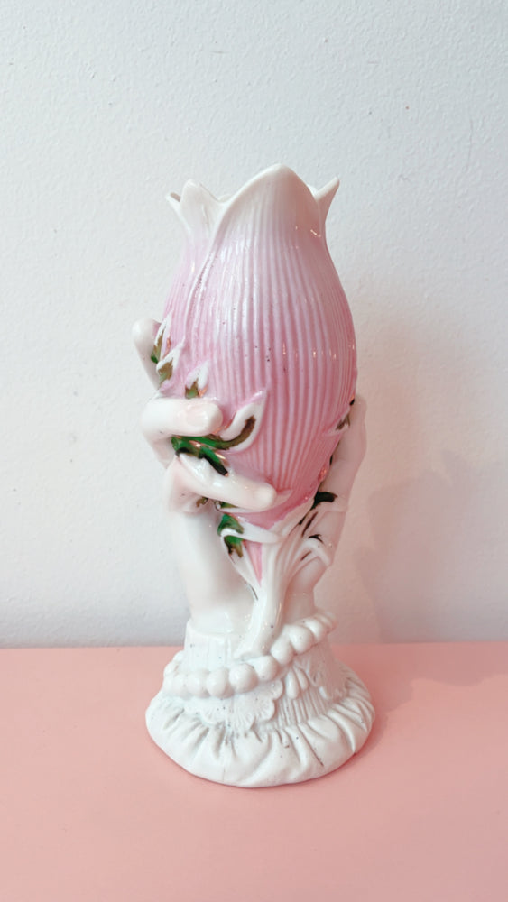 Vintage Porcelain Hand Vase