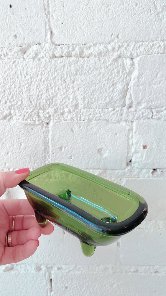 Vintage Glass Bathtub
