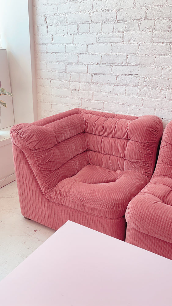Vintage 1970’s Pink Modular Sectional