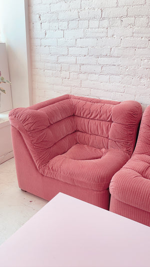 Vintage 1970’s Pink Modular Sectional