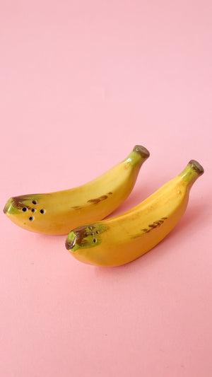 Vintage Banana Salt & Pepper Shakers