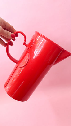 Vintage Mid Century Modern Red Dansk Melamine Pitcher