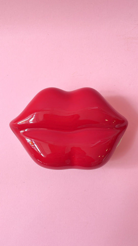 Vintage Ceramic Lips Box