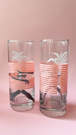 Vintage 1980's Panache Memphis Highball Glasses