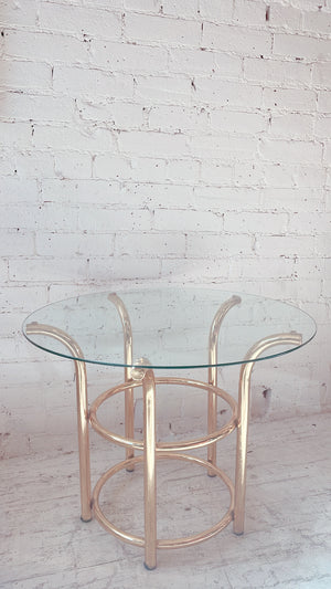 Vintage Brass and Glass Coffee/Side Table