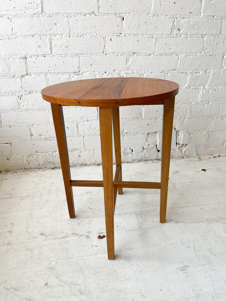 Vintage Mid Century Teak Folding Side Table