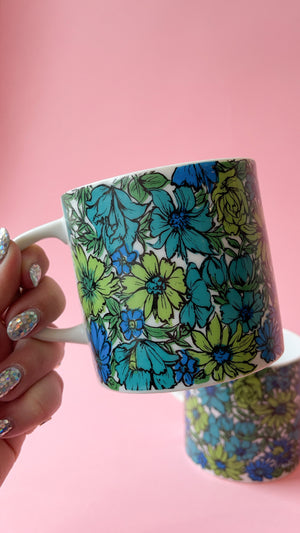 Vintage Flower Power Mugs