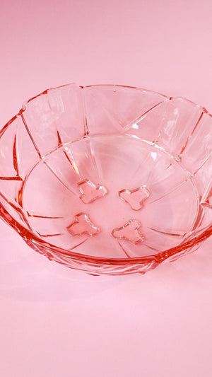Vintage Art Deco Depression Glass Bowl