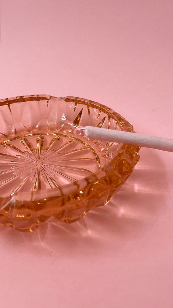 Vintage Depression Glass Ashtray