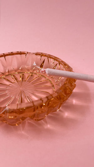 Vintage Depression Glass Ashtray