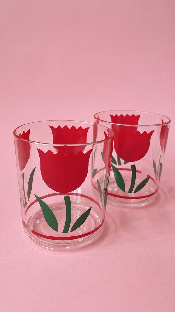 Vintage Tulip Glasses