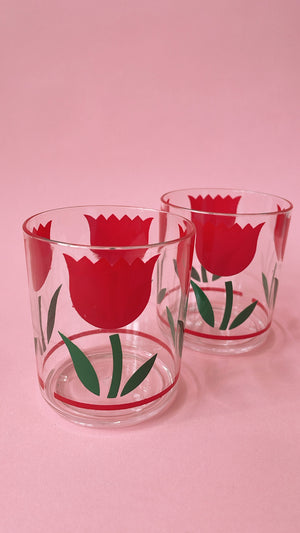 Vintage Tulip Glasses