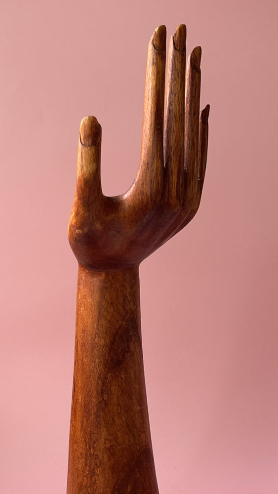 Vintage XL Wooden Arm & Hand