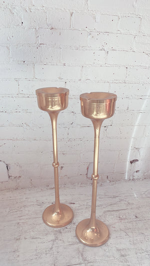Vintage Maitland Smith Brass Floor Ashtray