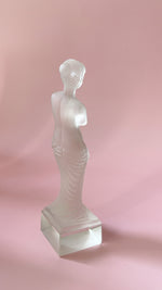 Vintage Frosted Glass Venus de Milo Statue