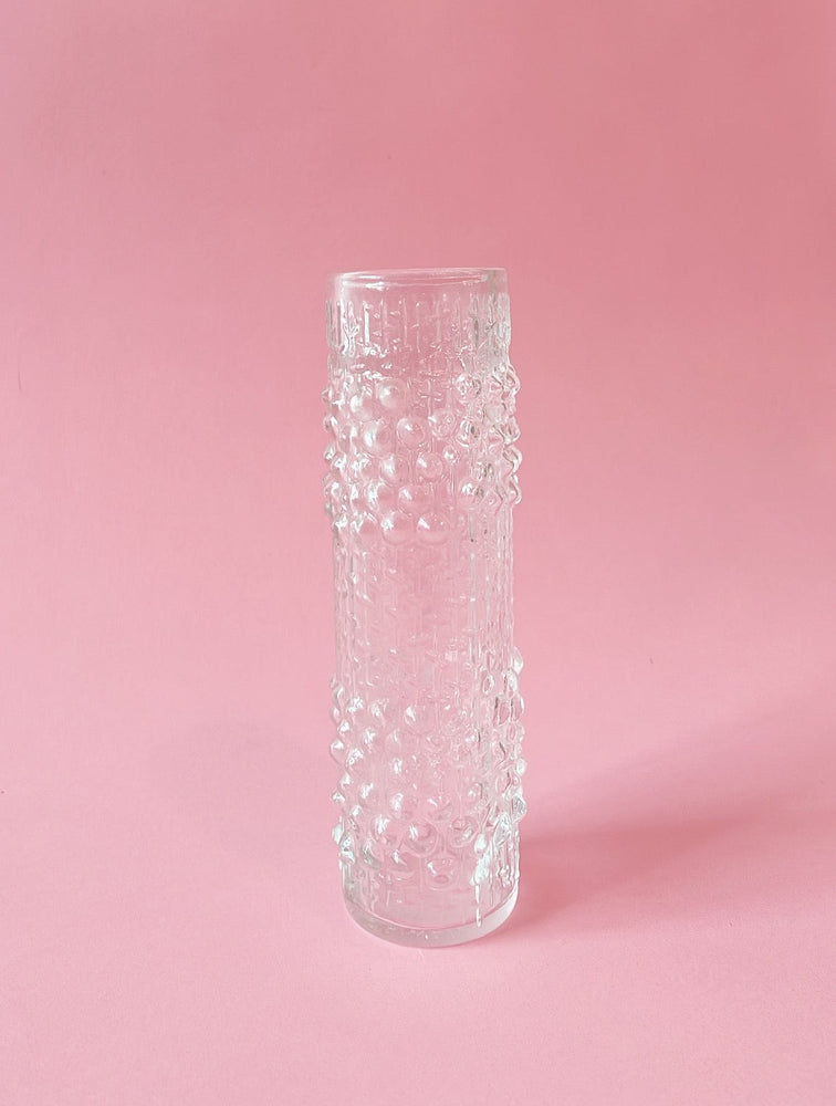 Vintage Glass Candlewax Vase