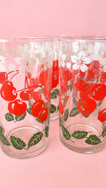 Vintage Cherry Glasses