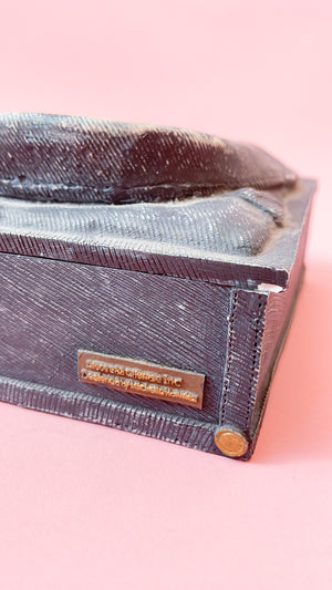 Vintage Denim Shirt Stash Box