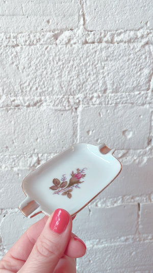 Vintage Ashtray Set with Holder