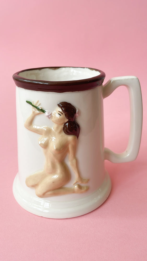 Vintage Ceramic Nude Lady Mug