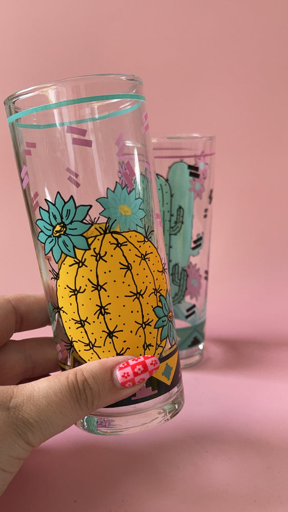 Vintage Cactus Glasses