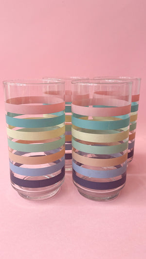 Vintage Striped Glasses