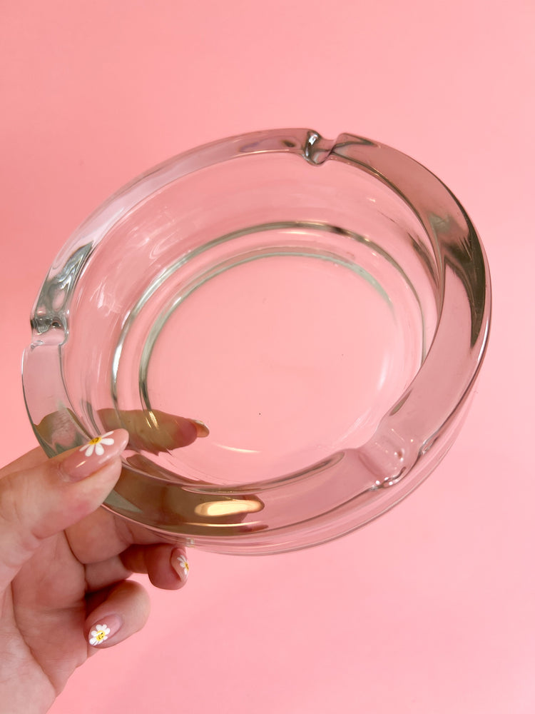 Vintage Glass Ashtray