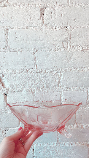 Vintage Depression Glass Dish