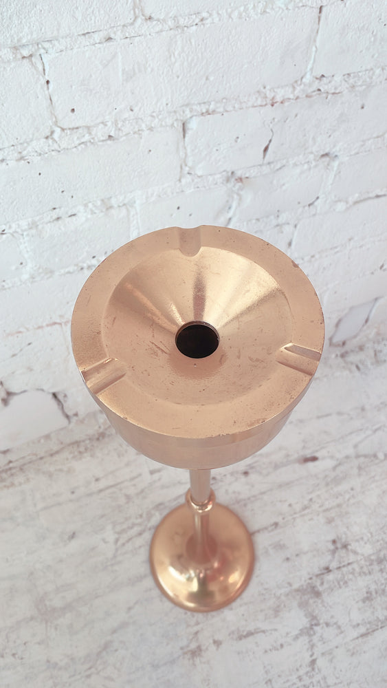 Vintage Maitland Smith Brass Floor Ashtray
