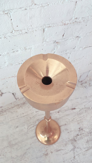 Vintage Maitland Smith Brass Floor Ashtray