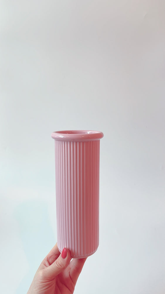 Vintage Dansk Ceramic Cylinder Vase
