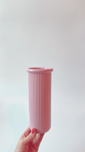 Vintage Dansk Ceramic Cylinder Vase