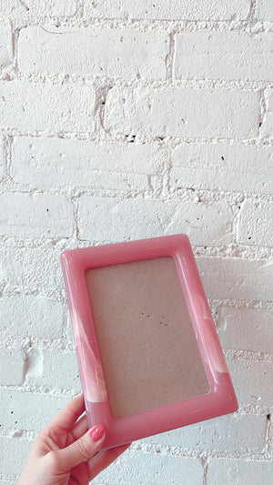 Vintage Marbled Plastic Picture Frame