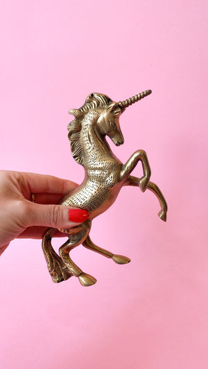 Vintage Brass Unicorn