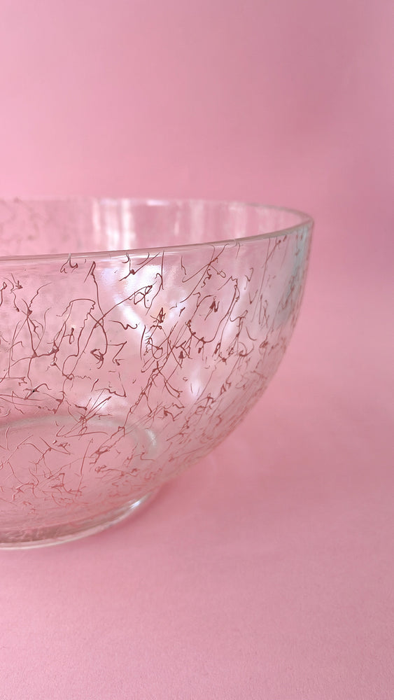 Vintage Splatter Punch Bowl and Cups Set