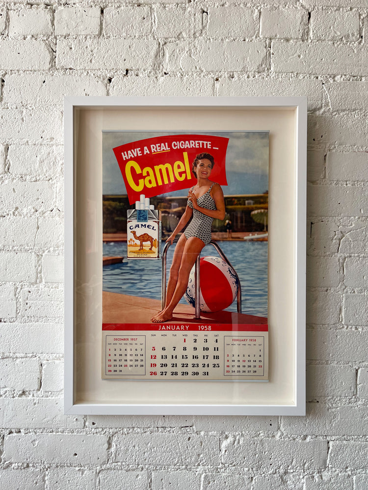 Vintage Camel Calendar Advertisement
