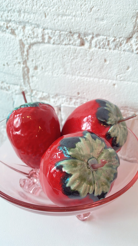 Vintage Ceramic Strawberries