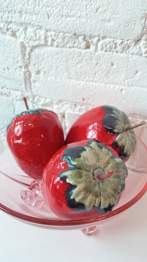 Vintage Ceramic Strawberries