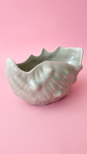 Vintage Fawnaflora Conch Shell Planter