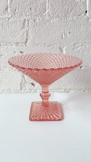 Vintage Depression Glass Candy Dish