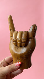 Vintage Wooden Hang Loose Hand