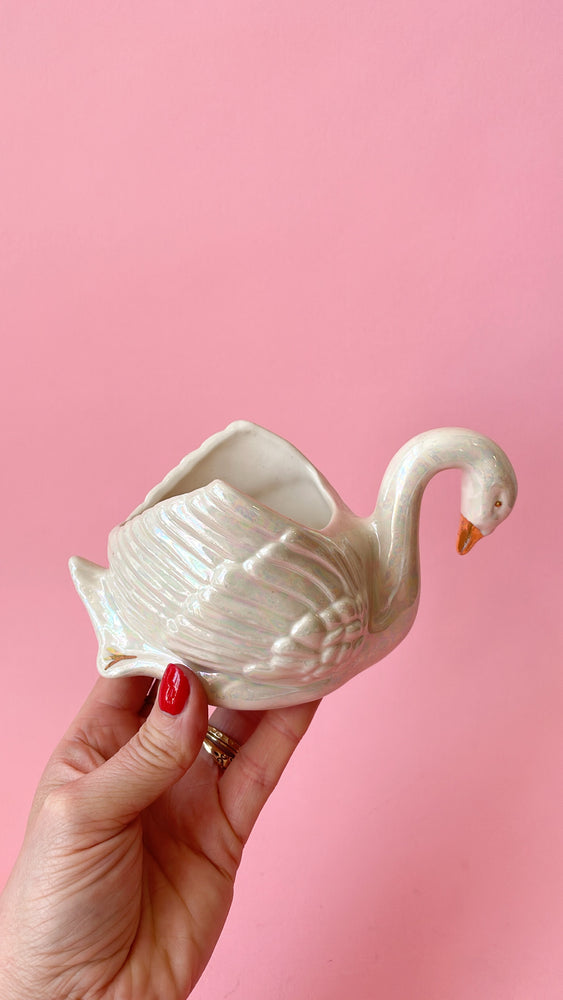 Vintage Swan Planters