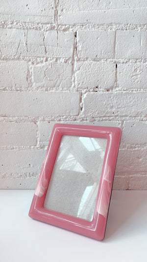 Vintage Marbled Plastic Picture Frame