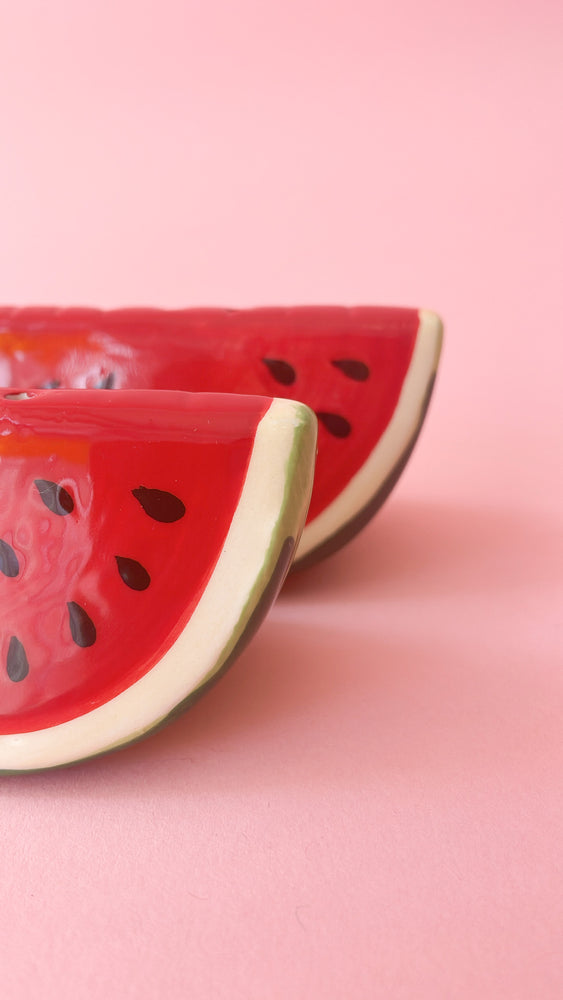 Vintage Watermelon Salt & Pepper Shakers