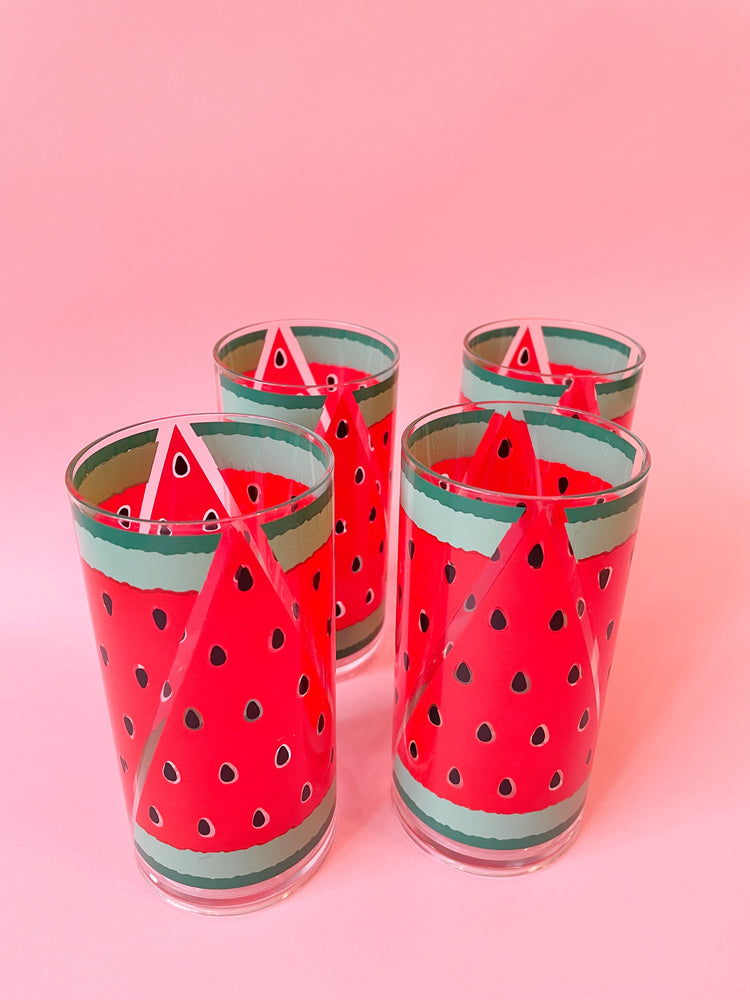 Vintage Watermelon Tumblers